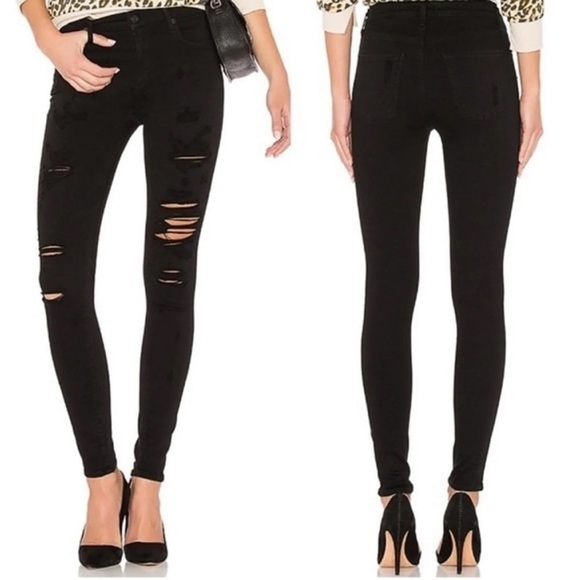 Agolde Sophie High Rise Skinny In Moonstruck
Size 27‎ Black Style# A003B-2022 - Picture 1 of 10